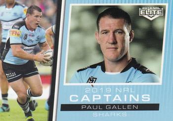 2019 NRL Elite - 2018 Captains #CC04 Paul Gallen Front